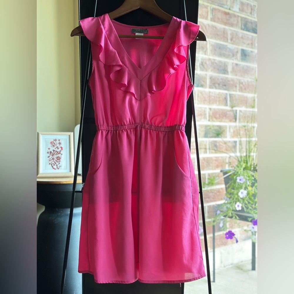 Elegant Pink Midi Dress